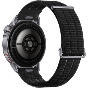 Huawei Watch GT Runner 2, Titanium Midnight Black curea Black AirDry Woven + 1 Year Warranty Extension