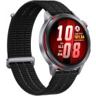 SmartWatch Huawei Watch GT Runner 2, Titanium Midnight Black curea Black AirDry Woven + 1 Year Warranty Extension