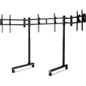 Next Level Racing Round Tube Free Standing Triple Monitor stand