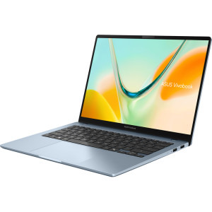 ASUS 14'' Vivobook S14 S5408QA, WUXGA, Procesor Qualcomm Snapdragon X X1-26-101, 8GB LPDDR5X, 256GB SSD, Qualcomm Adreno, Win 11 Home, Light Blue