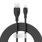 Cablu de date / adaptor Baseus Pudding, USB Male la Lightning Male, 1.2 m, Black