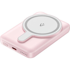 Vention 5000 mAh, magnetic wireless, 1x USB-C, pink