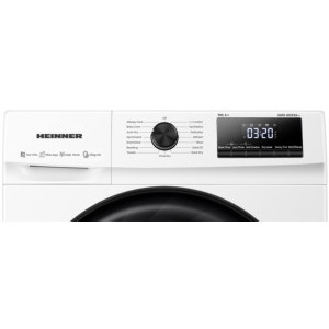 Heinner HHPD-H90FRA++, Pompa de caldura, 9 kg, Clasa D, Iluminare interioara, Alb