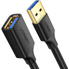 Cablu periferice Ugreen US129 Extensie USB tip A 3.2 Gen 1 Male la USB tip A 3.2 Gen 1 Female, 2 m, Negru
