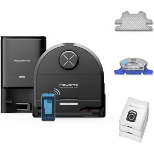 Rowenta X-Plorer Seria 220+ RR9485WH, Li-Ion, 5600Pa, 0.35L, Negru