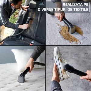 Rowenta Clean It IN5020F0, cu spalare, 750W, 1.5L, Negru/Verde