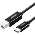 Cablu periferice Ugreen US241 USB-C 2.0 Male la USB tip B 2.0 Male, 1 m, Negru