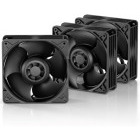 Ventilator ARCTIC AC S12038-8K 120mm Black Three Fan Pack