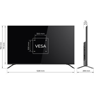 KIVI Smart TV 55U730QB Seria U730QB 140cm negru 4K UHD HDR