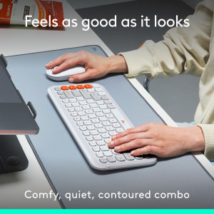 Logitech Pop Icon Combo, Bluetooth, Off-White
