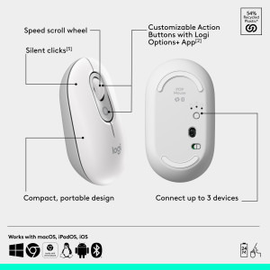 Logitech Pop Icon Combo, Bluetooth, Off-White