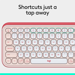 Logitech Pop Icon Keys, Bluetooth, Rose