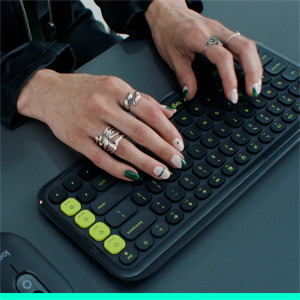 Logitech Pop Icon Keys, Bluetooth, Off-White