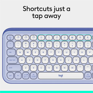 Logitech Pop Icon Keys, Bluetooth, Lilac