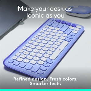 Logitech Pop Icon Keys, Bluetooth, Lilac