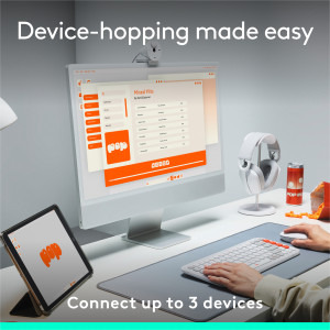 Logitech Pop Icon Keys, Bluetooth, Graphite