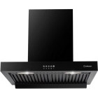 Hota Turbionaire decorativa THC60WPB, Putere de absorbtie 800 m3/h, Control electronic, Iluminare LED, Filtre Baffle, Clasa A++, 60 cm, Negru