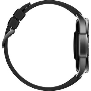 Huawei Watch GT 5, 46mm Deep Tarnish Stainless Steel, curea Black Fluoroelastomer