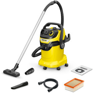 Aspirator Karcher WD 6 P V-25/8/22/T, cu sac, 1300W, 25L, Galben/Negru