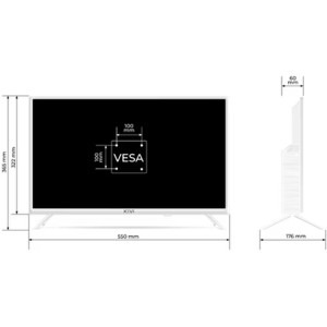 KIVI Smart TV 24H760QW Seria H760QW 61cm alb HD Ready