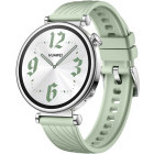 SmartWatch Huawei Watch GT 4, 41mm Stainless Steel, curea Green Fluoroelastomer