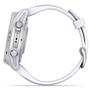 Garmin Fenix 8, 43mm Silver, Whitestone Silicone