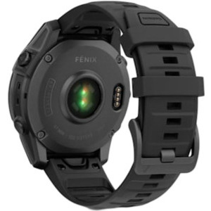 Garmin Fenix E, 47mm Slate Gray Steel, Black Silicone