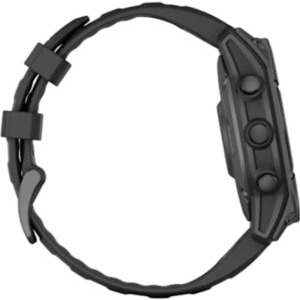 Garmin Fenix E, 47mm Slate Gray Steel, Black Silicone