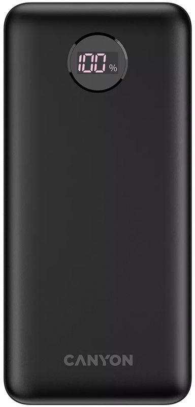Baterie externa Canyon CNE-CPB2002B, 2x USB, 1x USB-C, 20000 mAh, 5A, Black