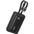 Baterie externa Anker A1681H12 Zolo, 20000 mAh, 1x USB, 1x USB-C, 45 W, Display, 2x Cabluri USB-C integrate, Black