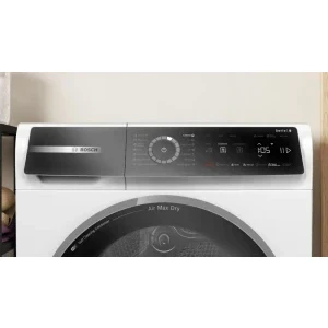 Bosch WRB247CNBY, Pompa de caldura, 9 lg, Clasa A, AutoDry, Smart Dry, Air Max Dry, Cool Dry, Speed Perfect Plus, Self Cleaning Condenser, Home Connect, Iluminare interioara, Alb