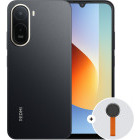 Smartphone Xiaomi Redmi A7 Pro, 64GB, 4G RAM, Dual SIM, 4G, Tri-Camera, Black + Woven Strap Ring Stand