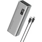 Baterie externa Cuktech 2C1A, 20000 mAh, 1x USB, 2x USB-C, 150 W, Display, Grey