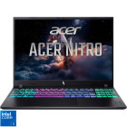 Laptop Acer Gaming 16''  Nitro V 16 ANV16-I31, WUXGA IPS 165Hz, Procesor Intel® Core™ 5 210H (12M Cache, up to 4.80 GHz), 16GB DDR5, 512GB SSD, GeForce RTX 5060 8GB, No OS, Obsidian Black