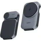 Incarcator wireless Aukey LC-MC312, Qi2 30 W, Grey