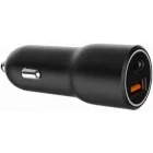 Incarcator auto Gembird TA-UC-AC2PDQC38-CAR-01, 1x USB-C, 1x USB, 20 W, Black