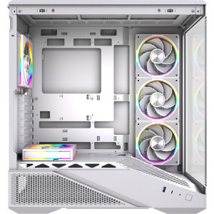 Gaming DRAGON Prime Alb, AMD Ryzen 5 7500X3D 4.0GHz, 32GB DDR5, 1TB SSD, RTX 5070 12GB GDDR7, Iluminare RGB