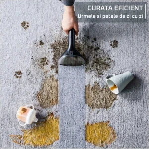 Rowenta Clean It IN5012F0, cu spalare, 400W, 1.5L, Negru/Rosu