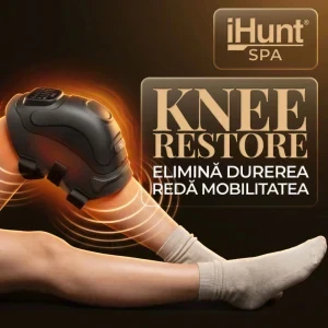 iHunt Aparat de masaj pentru genunchi & articulatii KneeRestore, Compresie, Incalzire