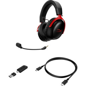 HyperX Cloud III S Wireless Black/Red