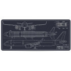 Mouse pad QwertyKey Plane Blueprint