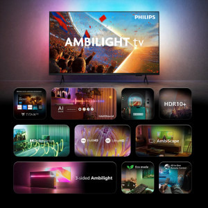 Philips Smart TV 50PUS8001/12 Seria PUS8001/12 126cm 4K UHD HDR Ambilight pe 3 laturi