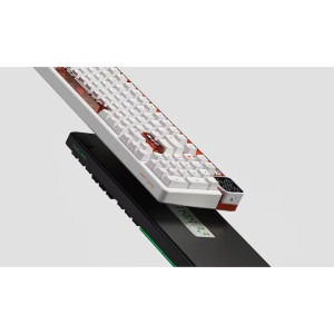 QwertyKey 100 Apex RGB White Liniar Prelubrifiat V2 Switch Mecanica