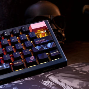 QwertyKey 61 Pro Fallout RGB Black Liniar Prelubrifiat V2 Switch Mecanica