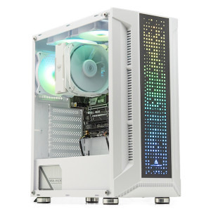Gaming ZMEU Alb Battle Pack (include PC Gaming, Monitor Gaming, Mouse, Tastatura, Casti, Mouse pad)