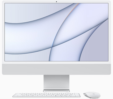 All-In-One PC Apple iMac 24 inch 4.5K Retina, Procesor Apple M1, 16GB RAM, 1TB SSD, 8 core GPU, Mac OS Big Sur, RO keyboard, Silver Apple imagine noua idaho.ro