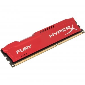 HyperX Fury Red 16GB DDR3 1600 MHz CL10 Dual Channel Kit