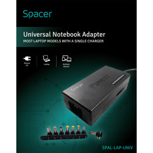 Spacer Incarcator Laptop Spacer Universal 96W 12-24V