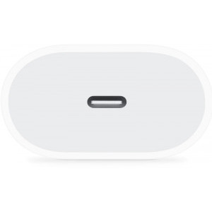 Apple 1x USB Type C, 20W, White, pentru iPhone 11/12/13/14/15/16 si iPhone 17