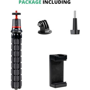 AKASO 2-in-1 Selfie Stick + Trepied flexibil SYAC0117 Black